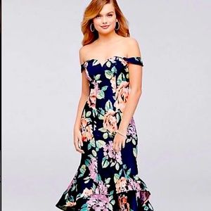 Floral off the shoulder dress